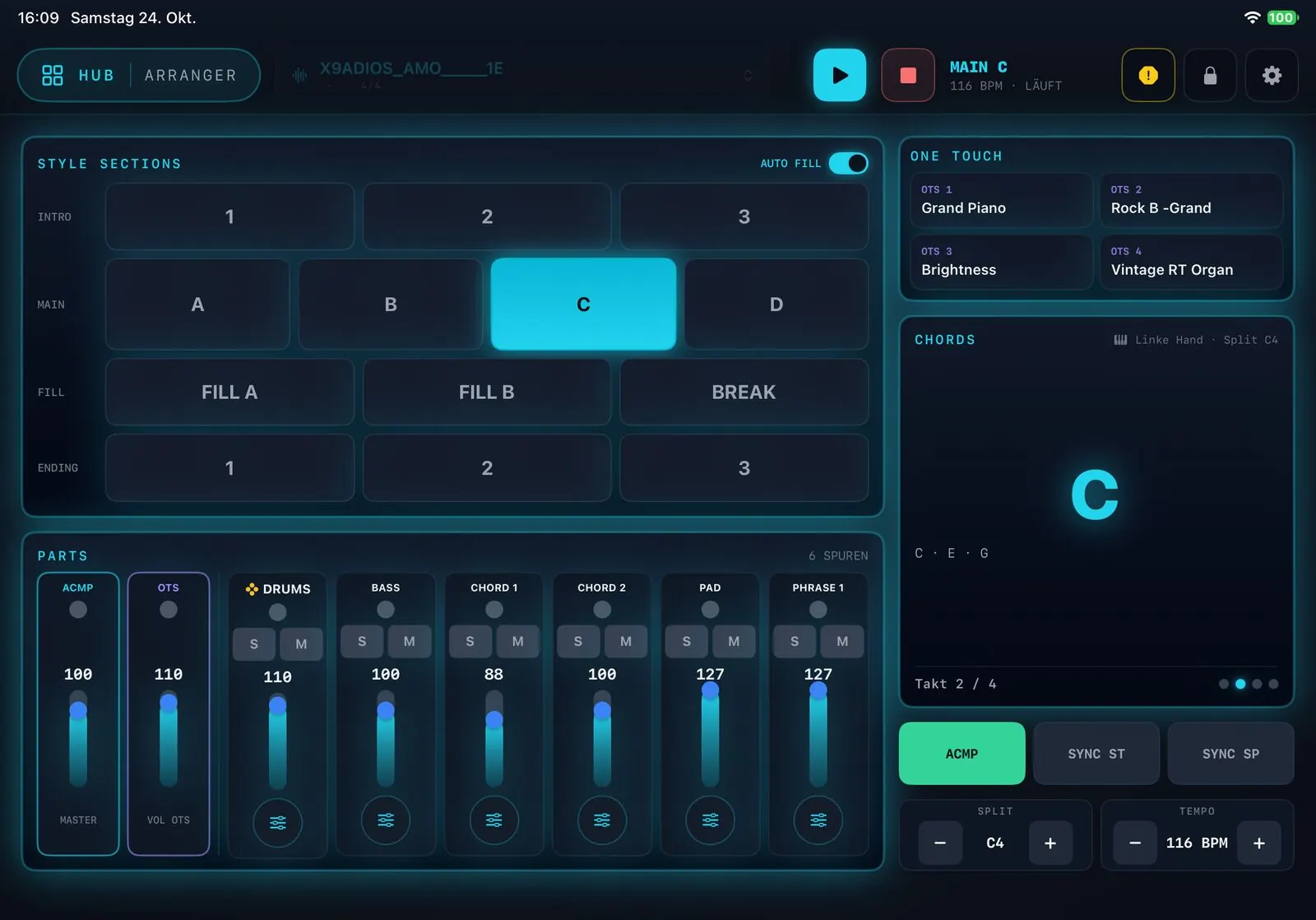 MBMusic PRO.App — Arranger